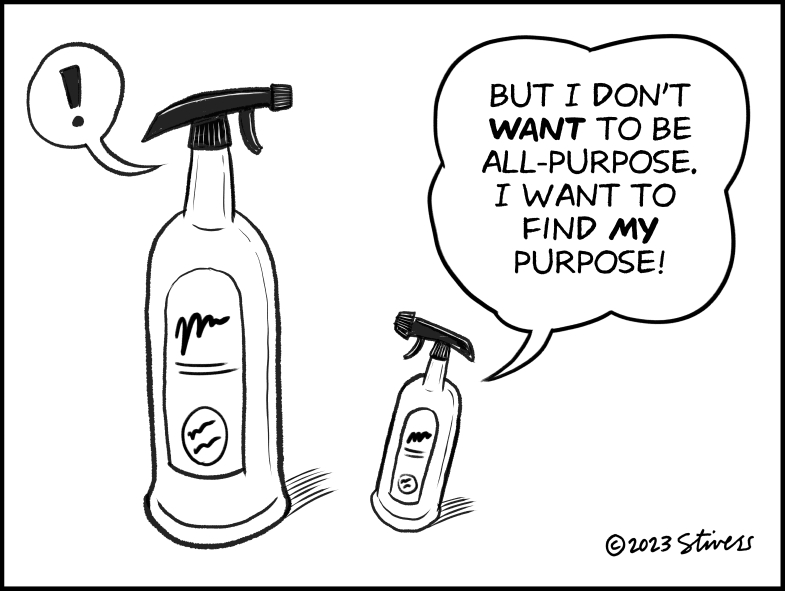 One purpose cleaner